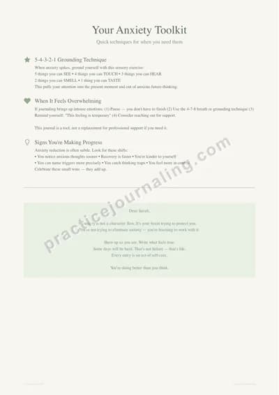 Control Circle exercise for managing anxiety