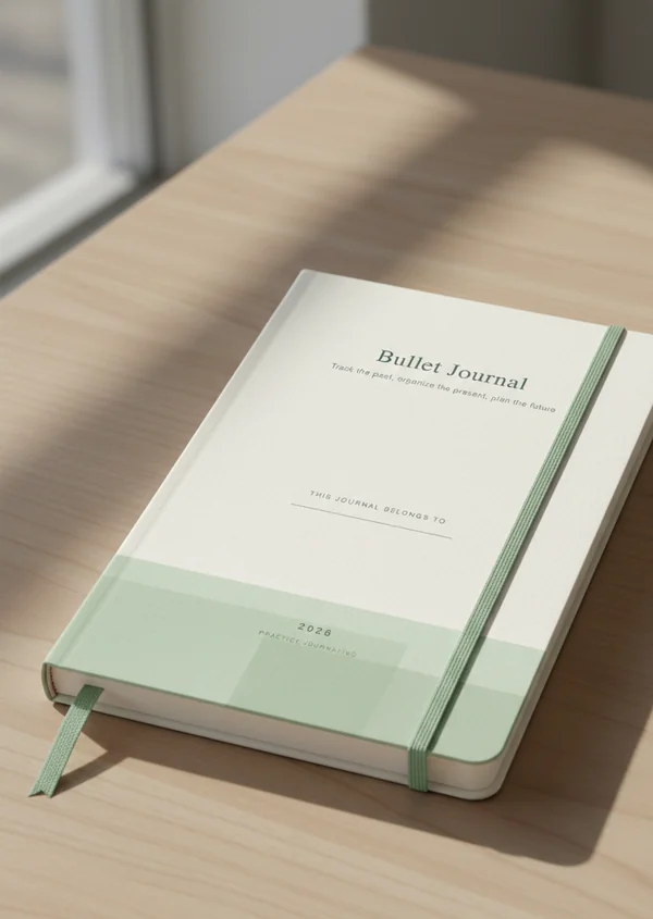 Bullet Journal cover - Trace the past, organize the present, plan the future