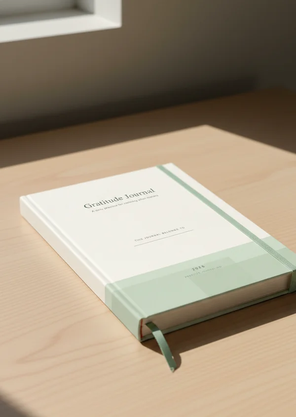 Gratitude Journal cover - A daily practice for noticing what matters