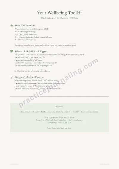 Self-Compassion letter template