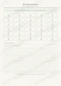Quran Journey tracker for 30 Juz